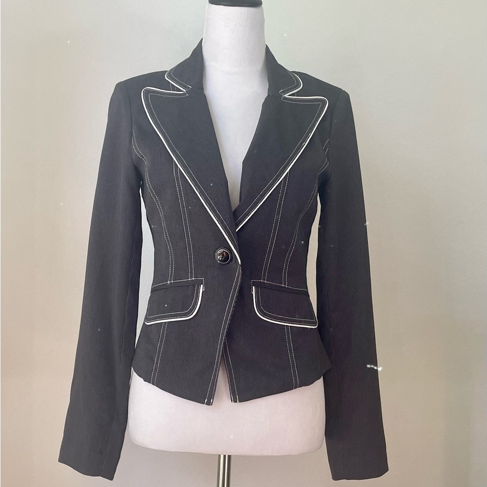 Grass Collection Black and White Jacket